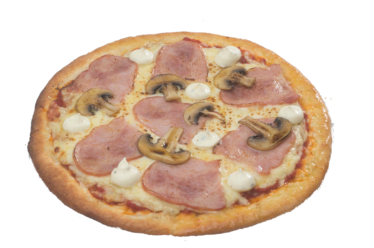 Пиццэрика c ветчиной и грибами