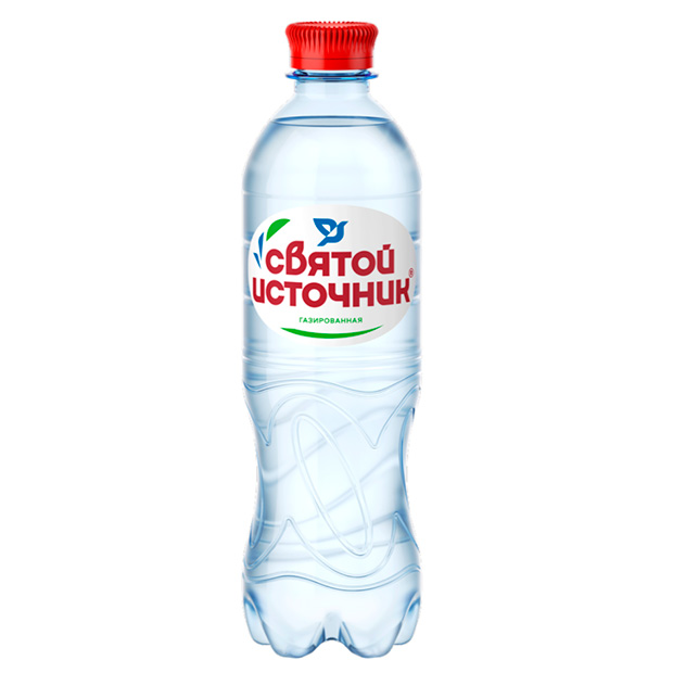 Святой Источник 0,5л (по_12) газ ПЭТ